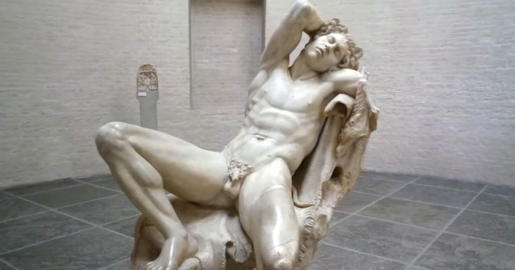 Barberini Faun antique erotic sculpture